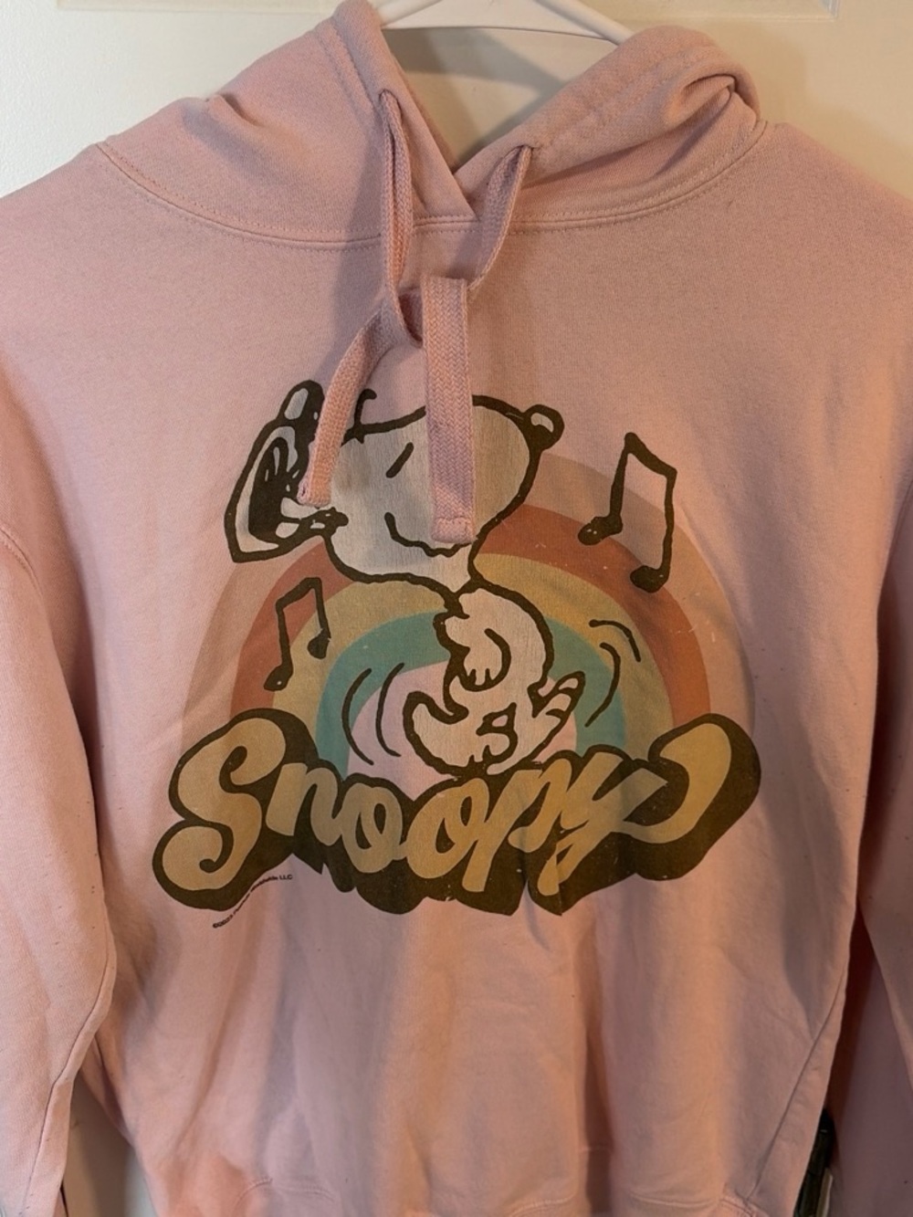 Freeze Pink Snoopy Graphic Crewneck Hoodie